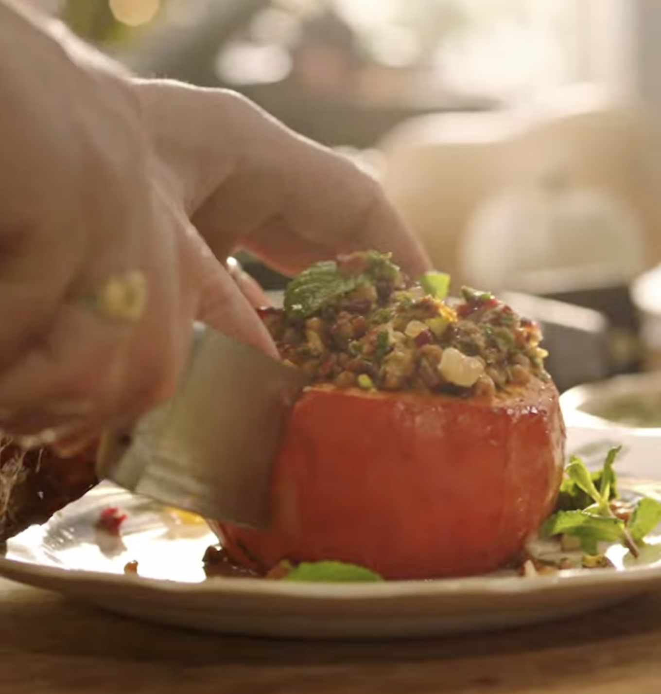 stuffed roasted squash